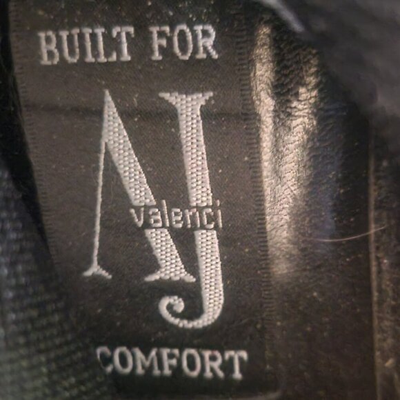 AJ Valenci Black Suede Leather Ankle Boots - Size 7 - Picture 4 of 6